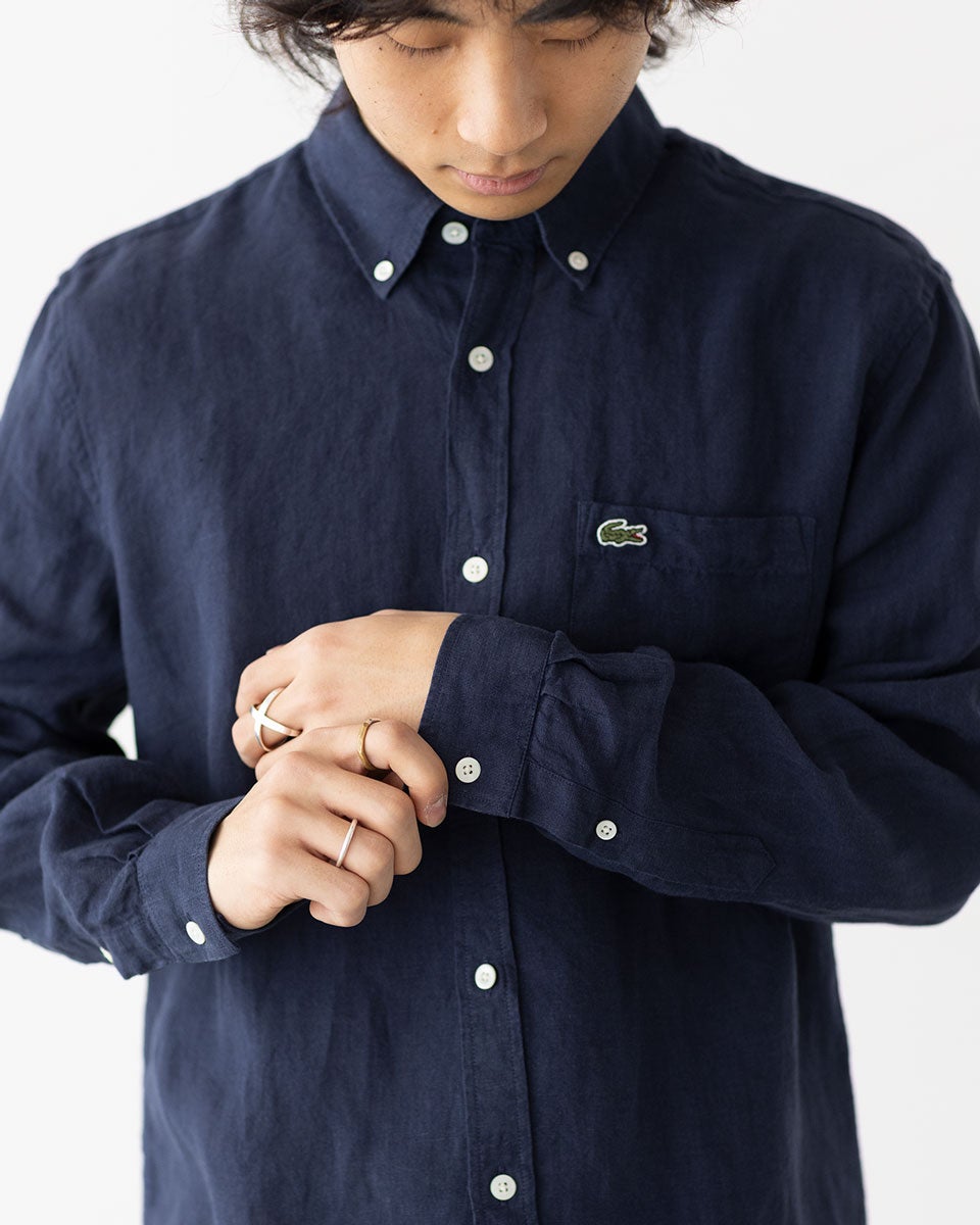 ラコステ LACOSTE リネン ボタンダウン シャツ CH5667/CH2188 メンズ