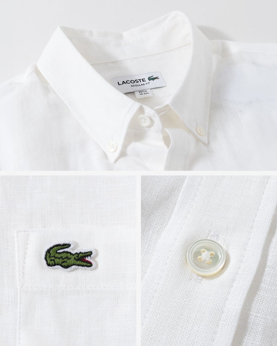 ラコステ LACOSTE リネン ボタンダウン シャツ CH5667/CH2188 メンズ