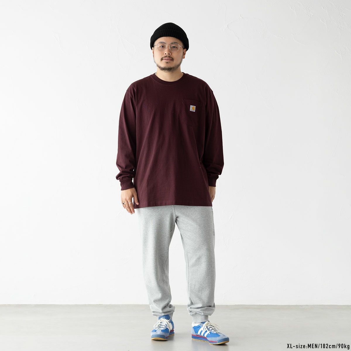 カーハート ルーズ フィット ヘビーウエイト ロングスリーブ Tシャツ