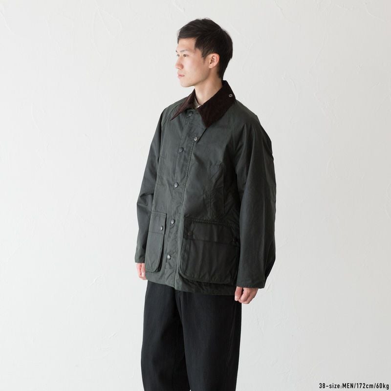 【公式完売】beams×Barbour BEDALE 40 バブアー　ビデイル Barbour/バブアー/BEDALE OS WAX JACKET(34 BLACK)｜ ビーバー｜名古屋