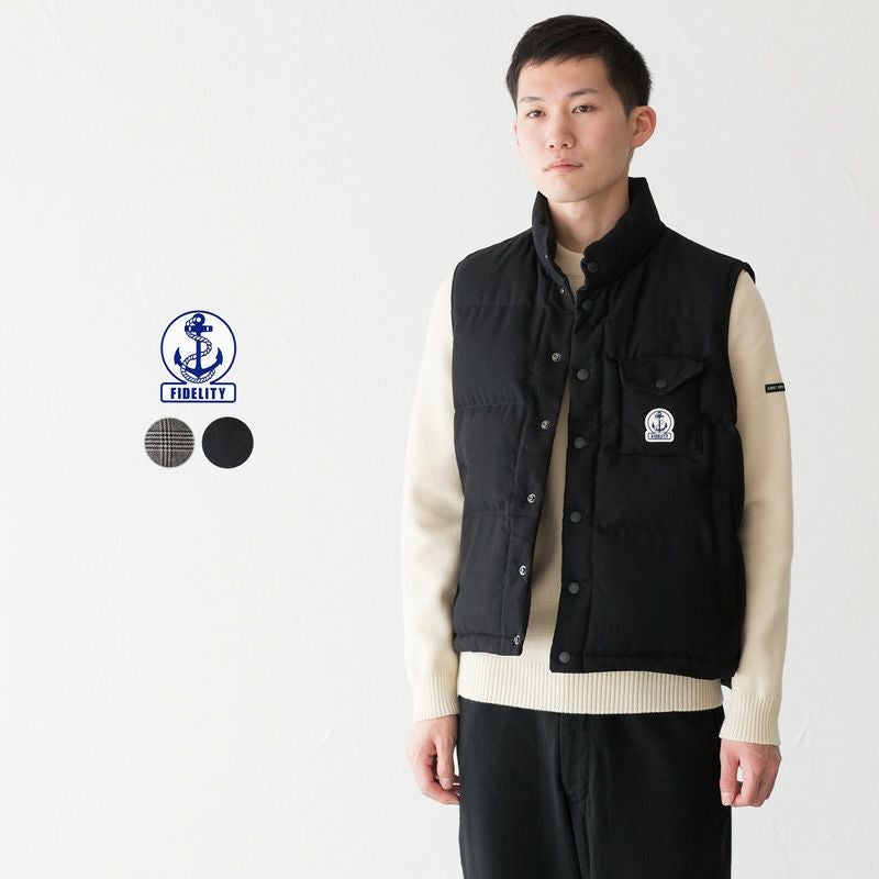10%OFF】フィデリティ リバーシブル ダウン ベスト FIDELITY