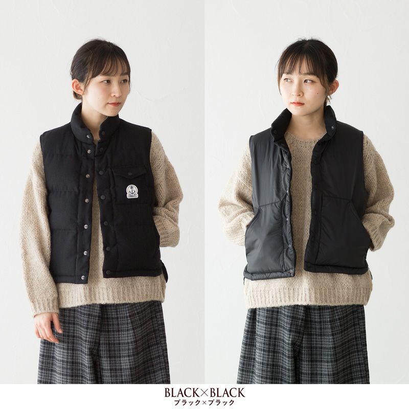 10%OFF】フィデリティ リバーシブル ダウン ベスト FIDELITY