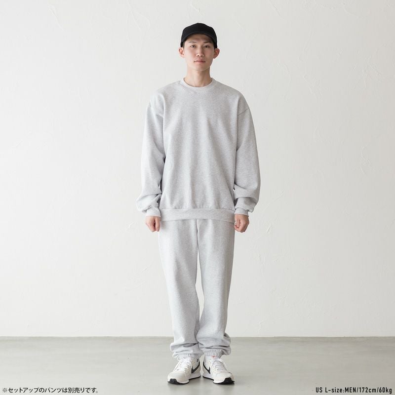 ロサンゼルスアパレル 14OZ. ヘビーフリース クルーネック スウェット
