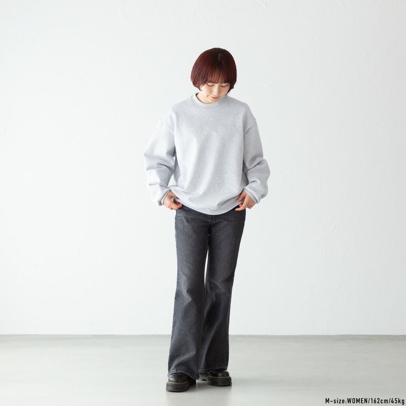 ロサンゼルスアパレル 14OZ. ヘビーフリース クルーネック スウェット