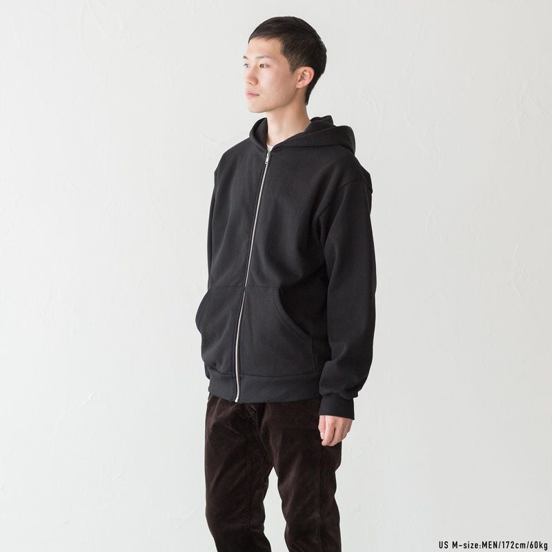 ロサンゼルスアパレル 14OZ. ヘビーフリース ジップアップ パーカー