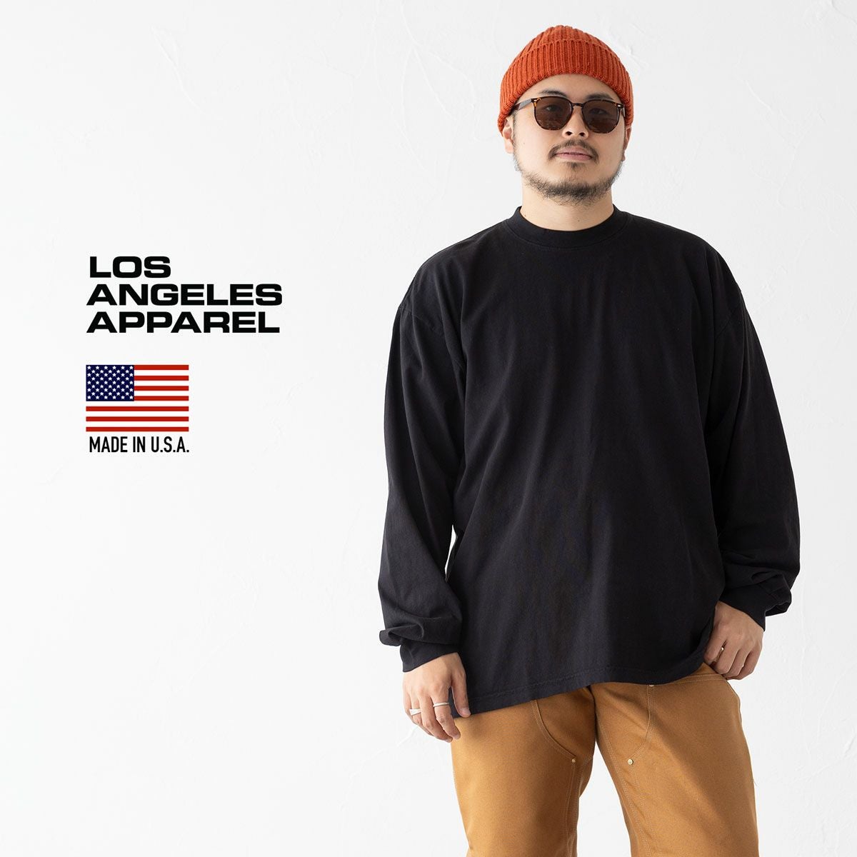 ロサンゼルスアパレル 長袖 | ロンT 6.5oz APPAREL ロスアパ メンズ 
