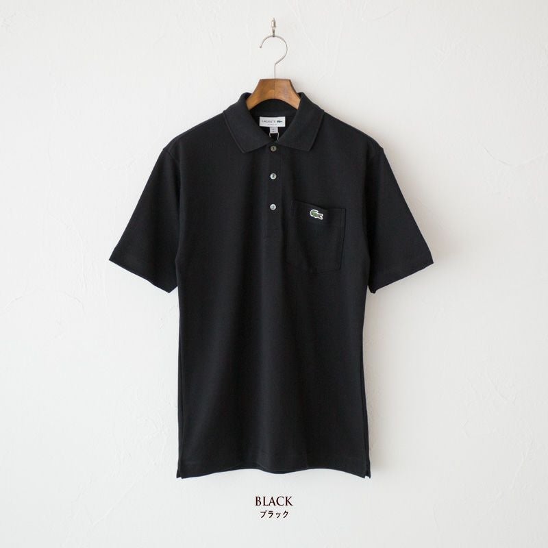 ブラックポロシャツ 89 T／C長袖ポロシャツ ポケット付き 00169－VLP 005