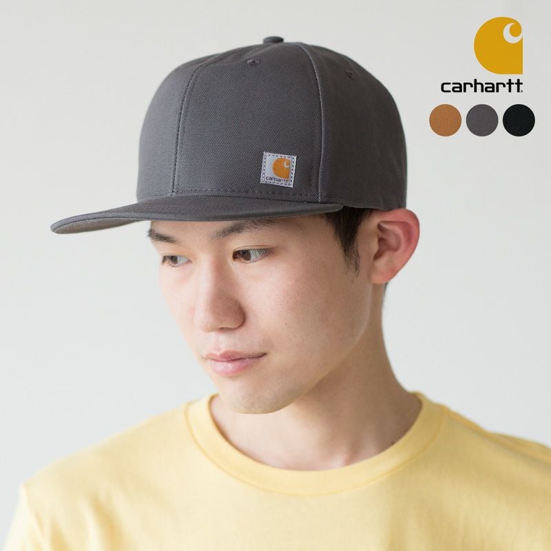 カーハート キャップ フラットブリム ダック生地 Firm Duck Flat Brim