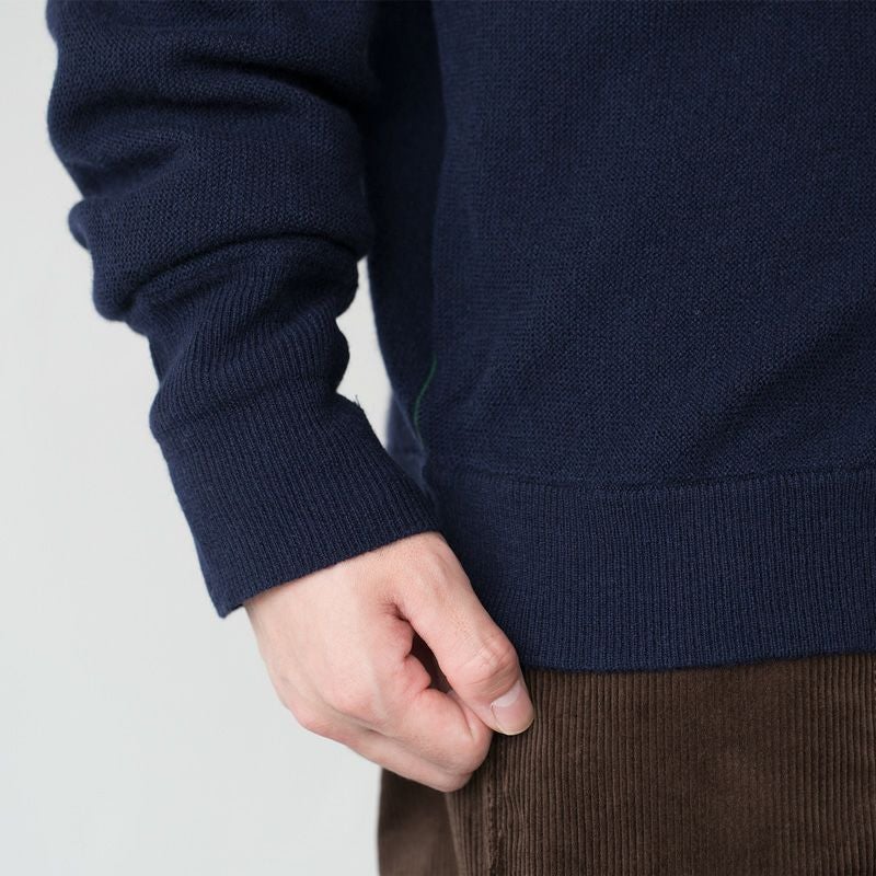 ラコステ ガーター編み Vネック カーディガン LACOSTE AH0397L メンズ