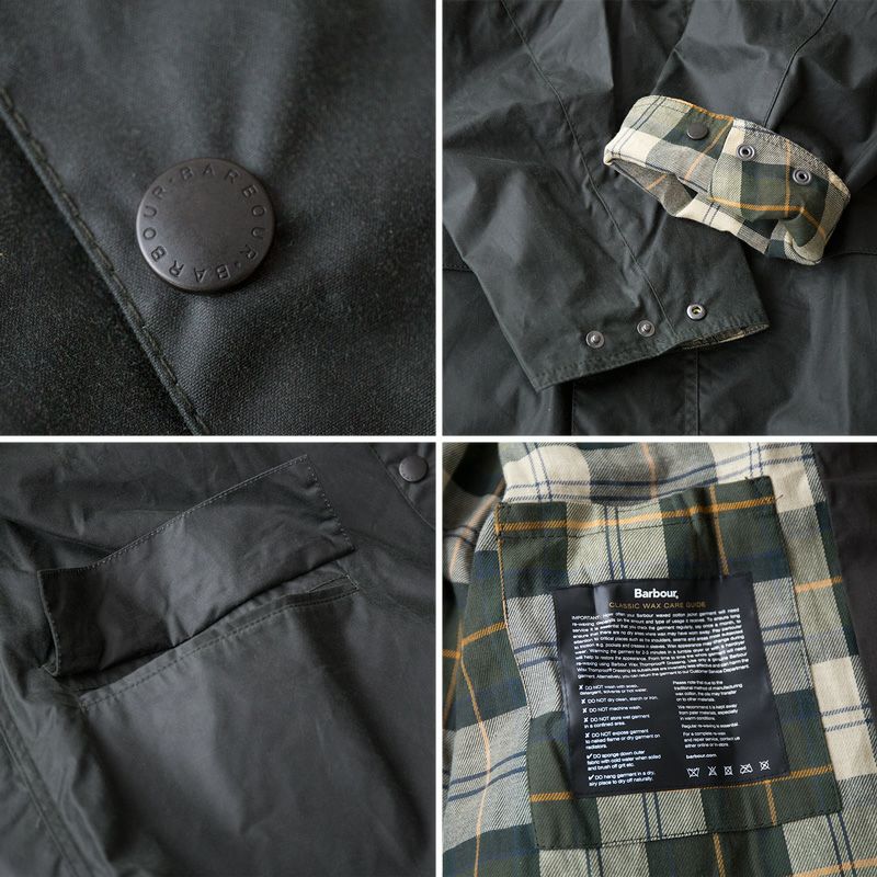 未使用タグ付き22aw バブアー　オーバーサイズワックスバーレー　マキシ丈　黒 Barbour OS WAX BURGHLEY BLACK (バブアー オーバーサイズワックス