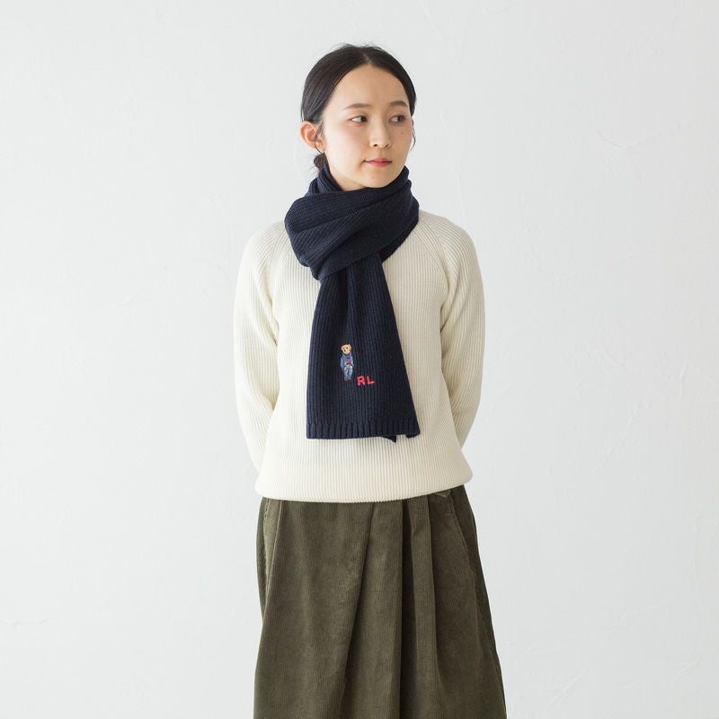 ポロベア マフラー POLO Ralph Lauren ポロ ラルフローレン ソリッド
