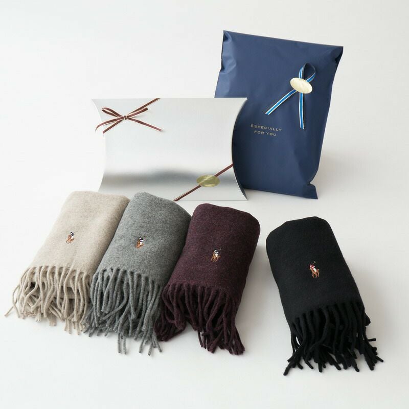 Polo by Ralph Lauren ポロラルフローレン ウール マフラー グリーン スコットランド製 未使用 タグ付き POLO RALPH LAUREN（ポロ・ラルフローレン） ポロ ラルフローレン