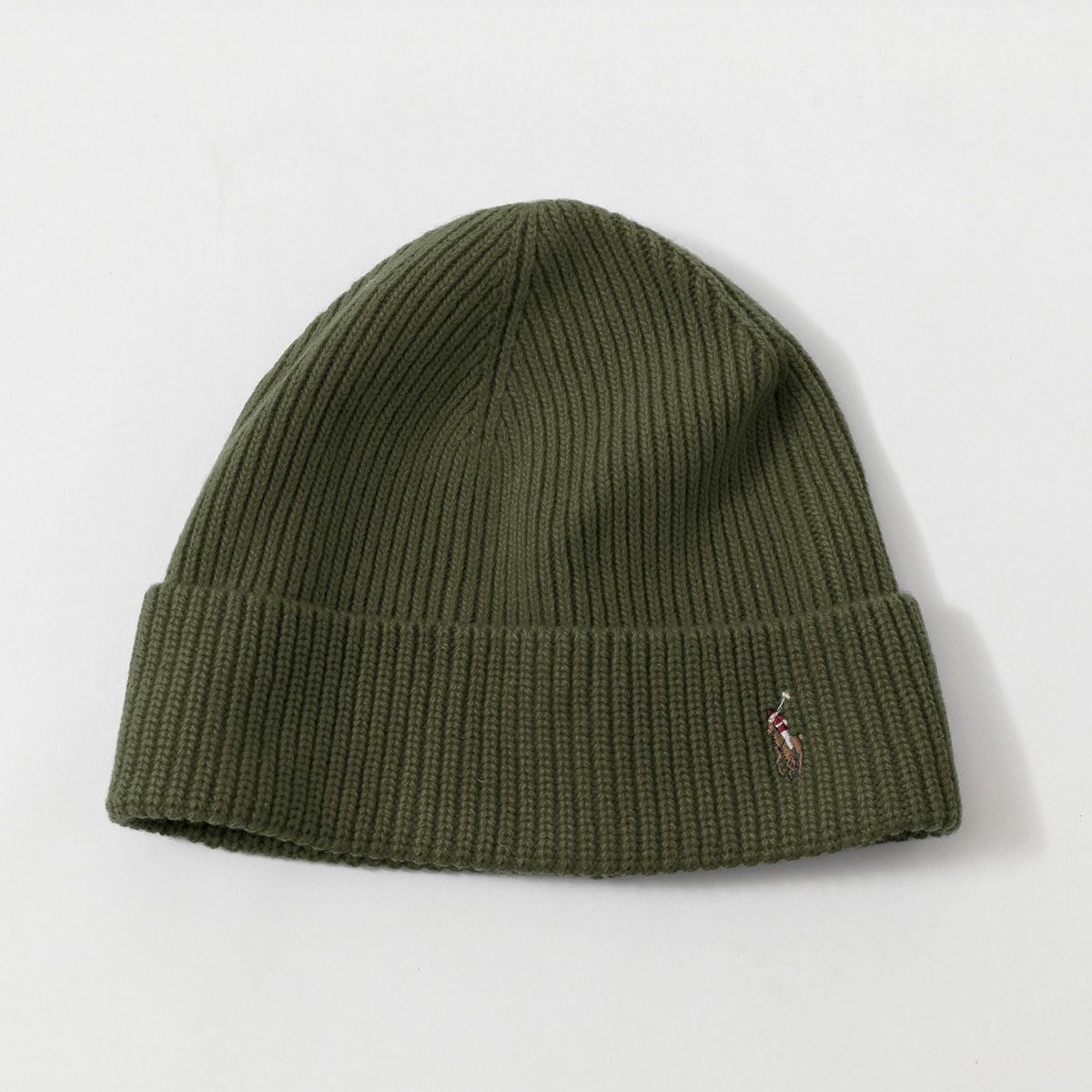 Polo Ralph Lauren ニット帽 オリーブグリーン POLO RALPH LAUREN（ポロ・ラルフローレン） ポロ ラルフローレン ワン