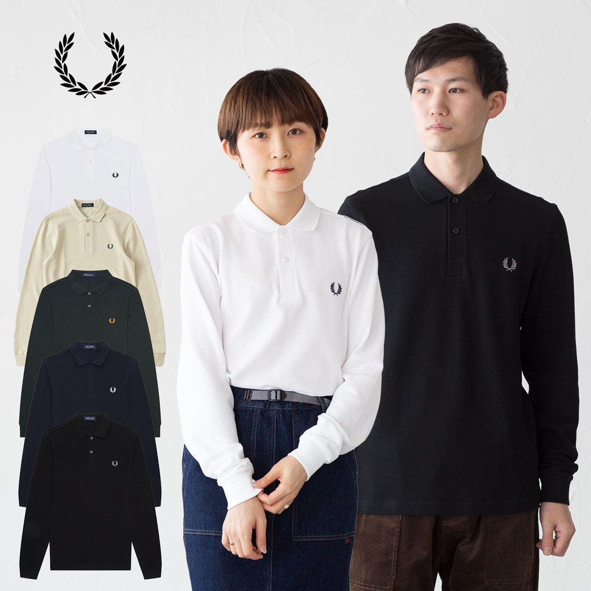 フレッドペリー 長袖 ポロシャツ FRED PERRY M6006 メンズ ロング