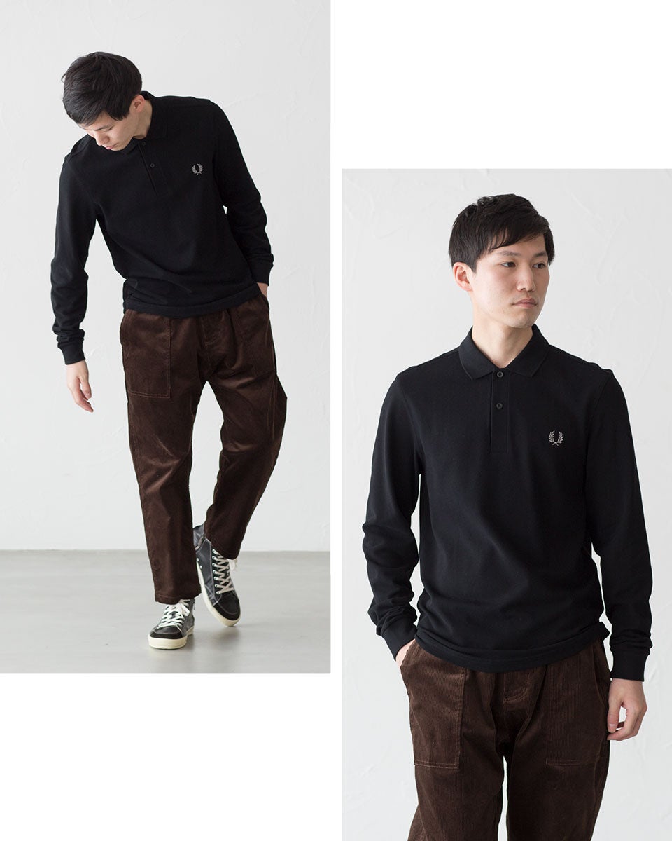 フレッドペリー 長袖 ポロシャツ FRED PERRY M6006 メンズ ロング
