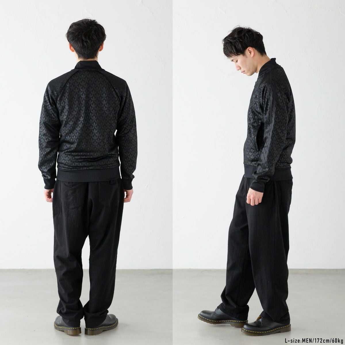 アディダス オリジナルス グラフィック モノグラム SST トラックトップ