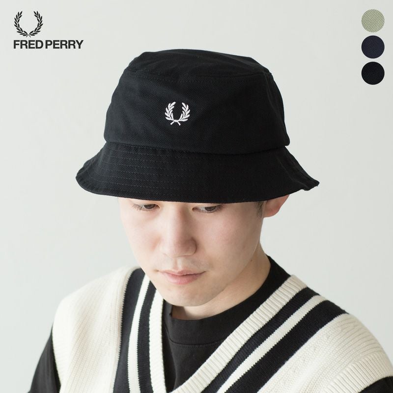 フレッドペリー ピケ バケットハット FRED PERRY Pique Bucket Hat