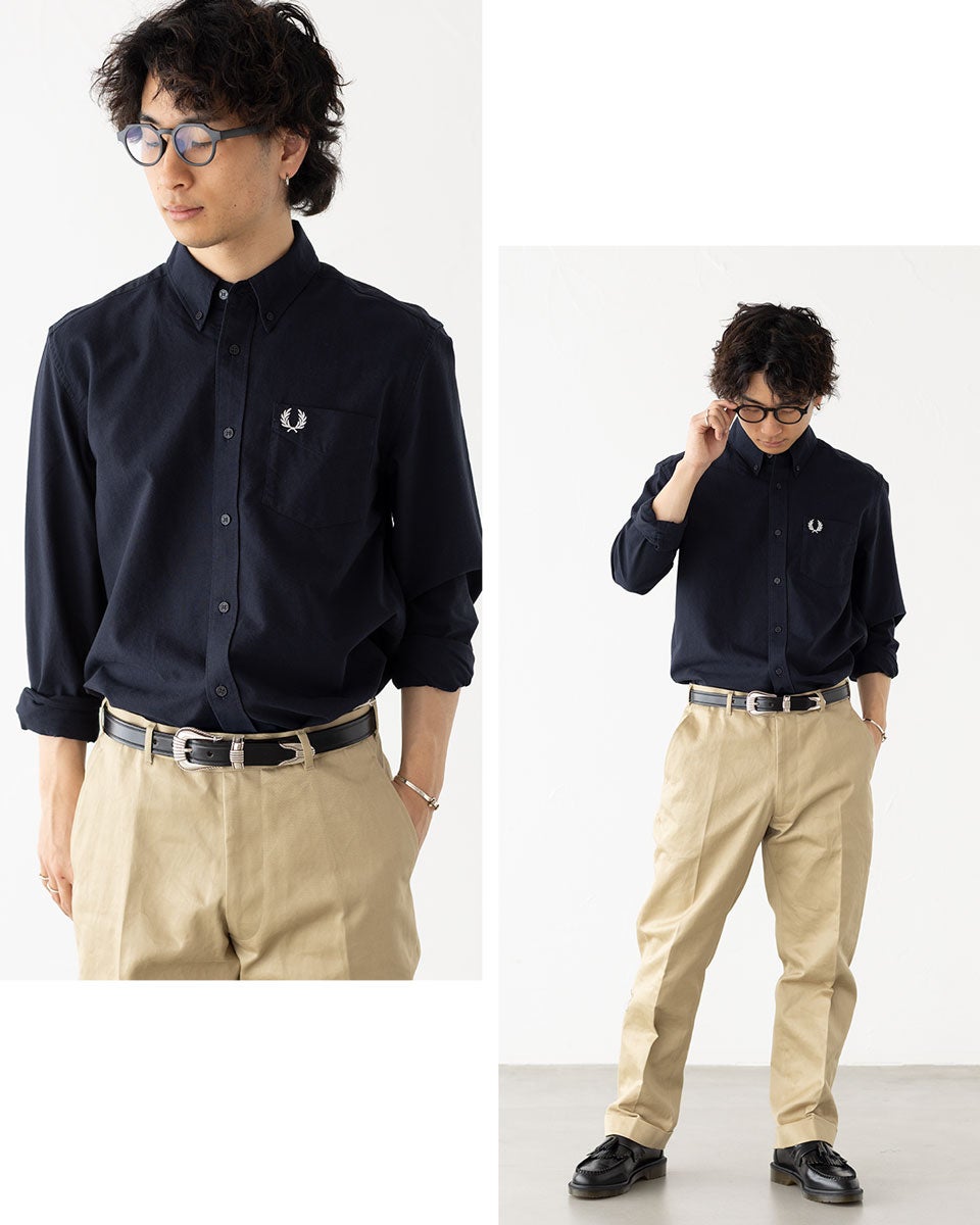 新品 フレッドペリー M5516 半袖 ポロシャツ ブラック XL FRED PERRY（フレッドペリー） オックスフォード シャツ M5516 メンズ