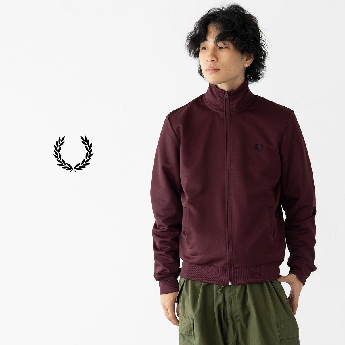 超希少✨FRED PERRY やぎ革　レザージャケット　トラックジャケット　黒 FRED PERRY（フレッドペリー） トラックジャケット J6000-W90 TRACK