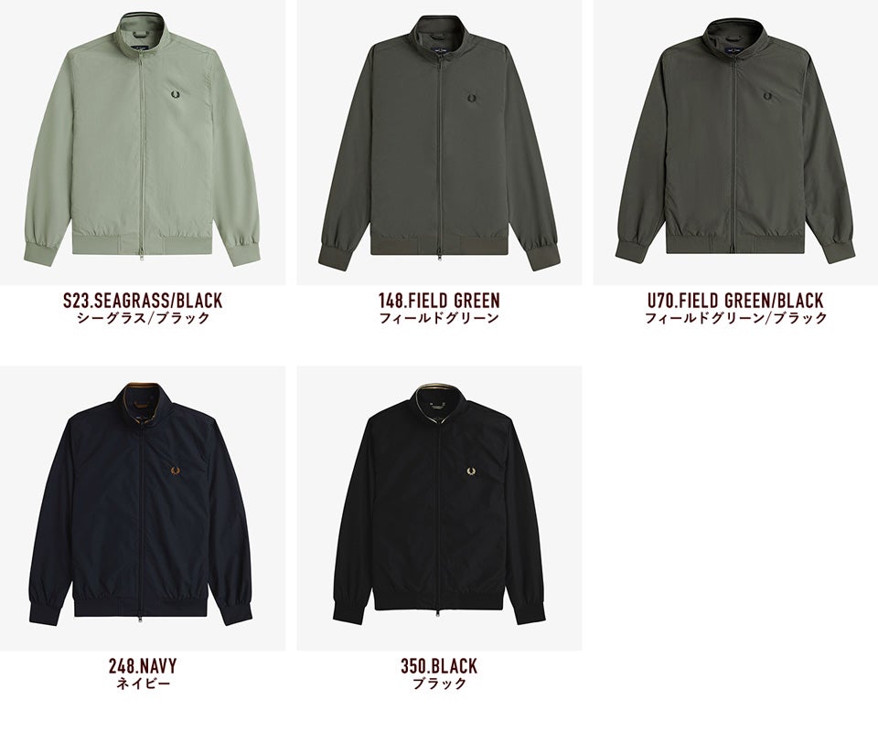 m*f様 Fred Perry フレッドペリー　ジャケット ライトグリーン フレッドペリー ブレンサム ジャケット FRED PERRY J2660 メンズ