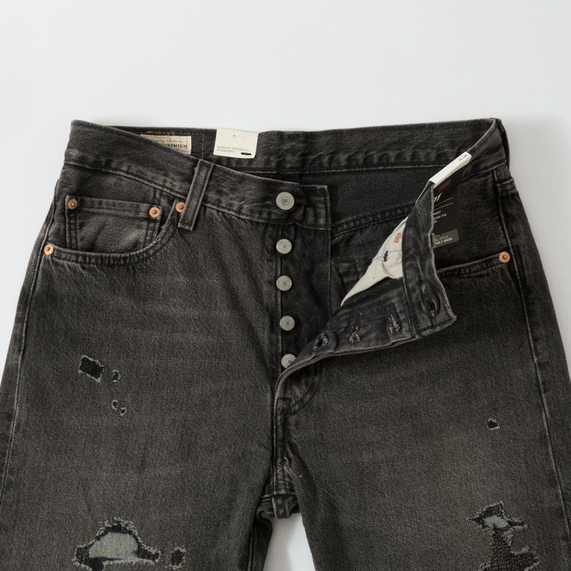 リーバイス 501 '54 ブラック ジーンズ LEVI'S DESTRUCTED A46770001