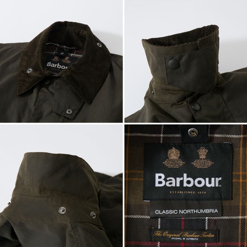 00s 英国製 Barbour クラシック ノーザンブリア オイルドジャケット Barbour（バブアー） ノーザンブリア ワックスジャケット Barbour