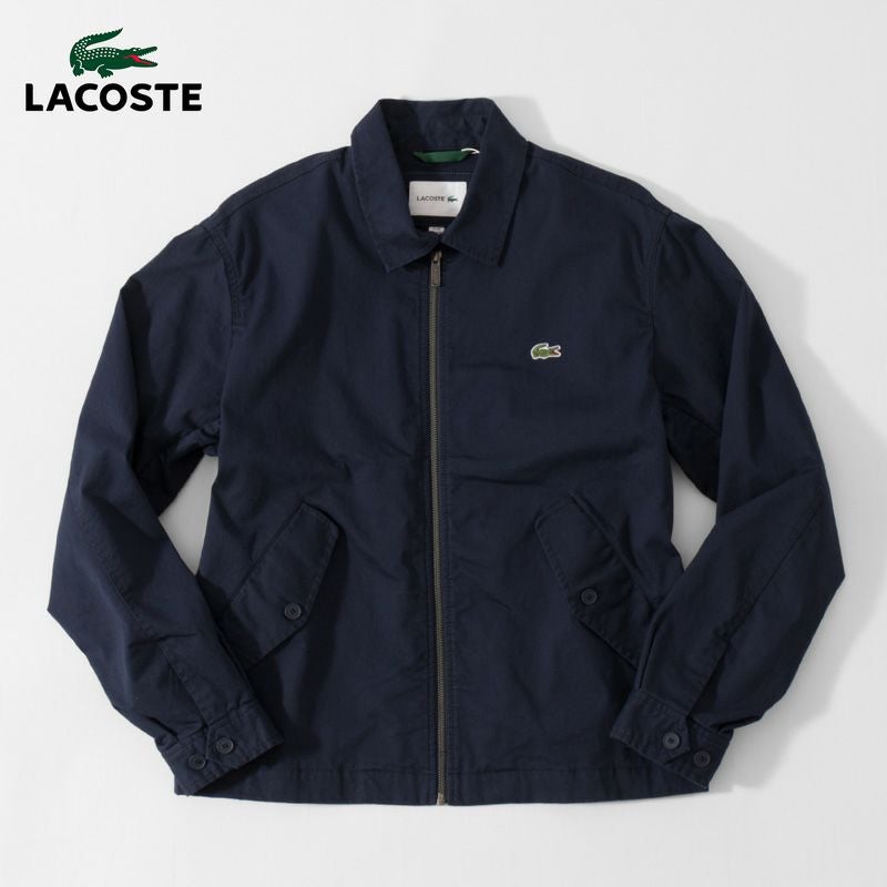 ラコステ ジップアップ ストレッチ ハリントンジャケット LACOSTE