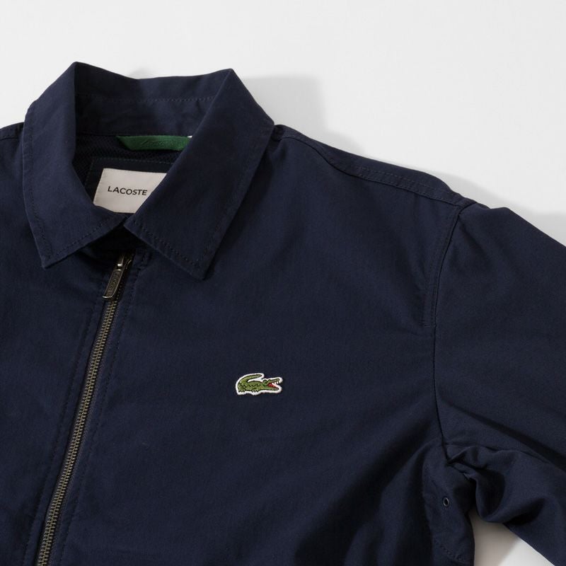 ラコステ ジップアップ ストレッチ ハリントンジャケット LACOSTE