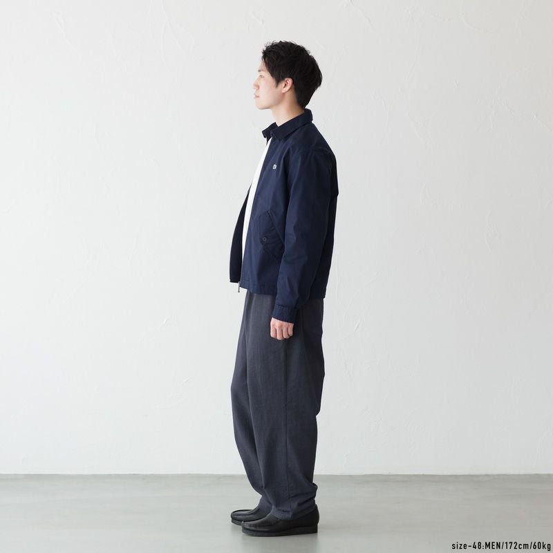 ラコステ ジップアップ ストレッチ ハリントンジャケット LACOSTE