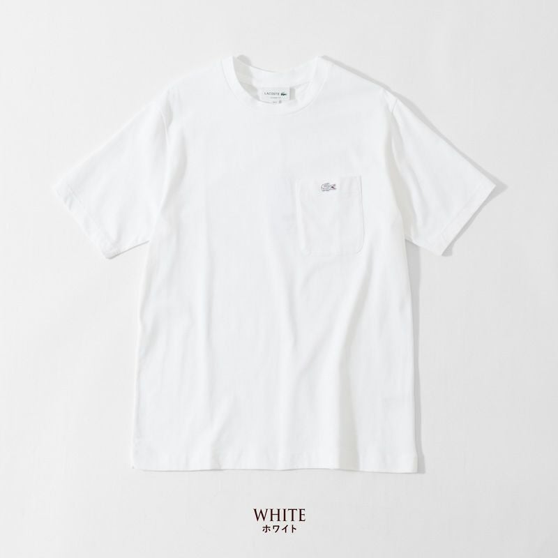 ラコステ アウトライン クロック ポケット Tシャツ TH5581-99 メンズ