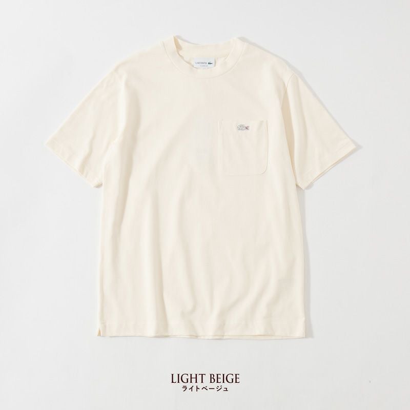 ラコステ アウトライン クロック ポケット Tシャツ TH5581-99 メンズ