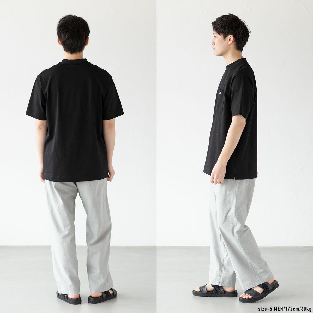 ラコステ アウトライン クロック ポケット Tシャツ TH5581-99 メンズ