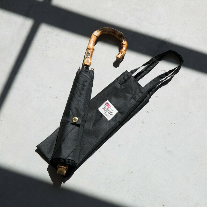 ほぼ新品！トラディショナルウェザーウェア　折りたたみ傘 晴雨兼用 竹製ハンドル トラディショナル ウェザーウェア 晴雨兼用 折りたたみ傘