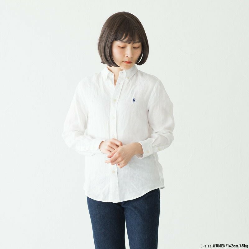 ポロ ラルフローレン リネン ボタンダウン BDシャツ POLO RALPH LAUREN