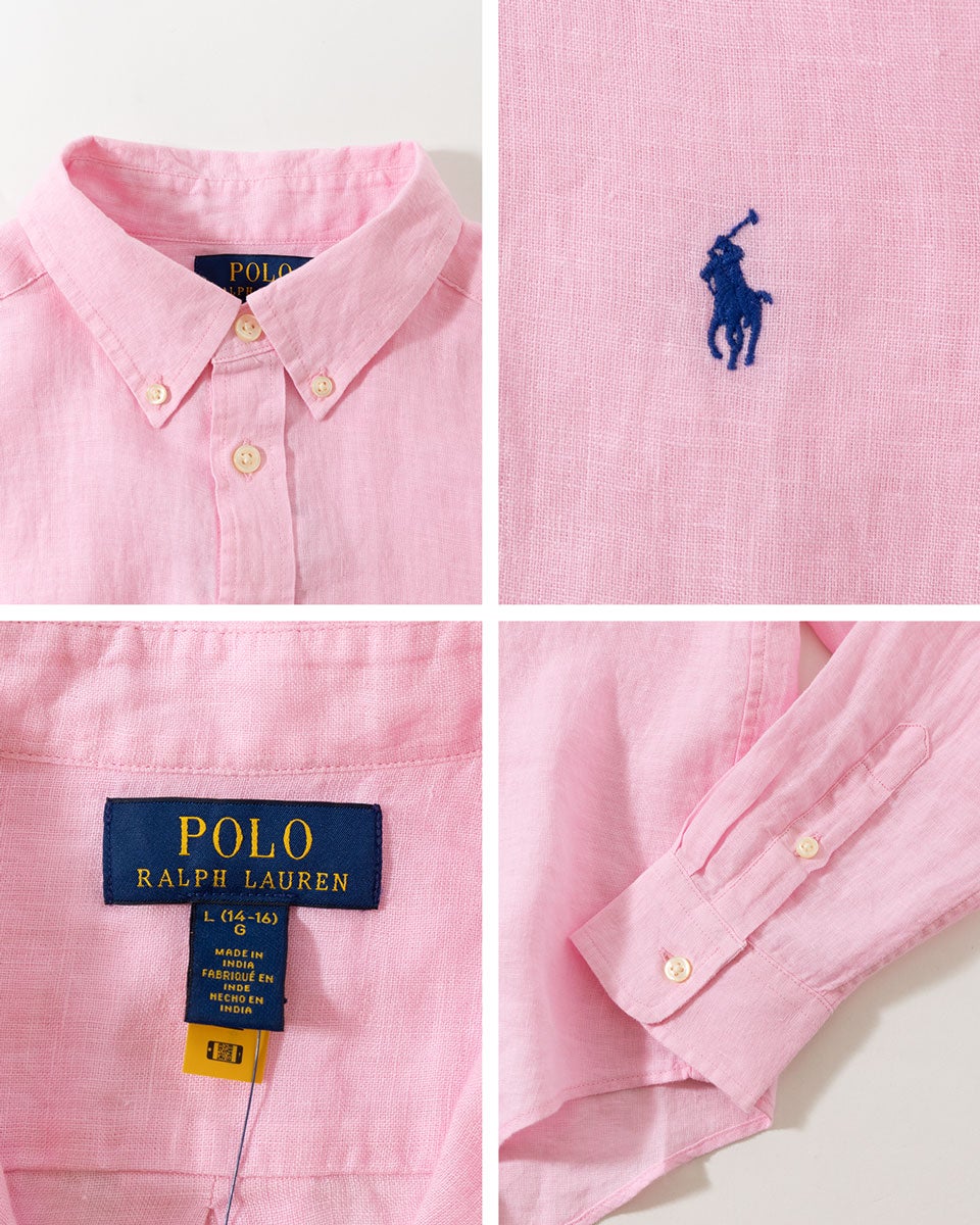 ポロ ラルフローレン リネン ボタンダウン BDシャツ POLO RALPH LAUREN