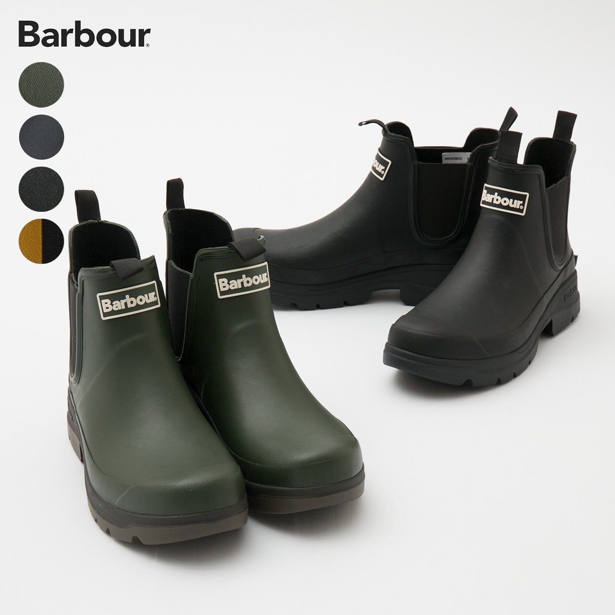 バブアー ニンバス サイドゴア ショート レインブーツ Barbour MRF0028
