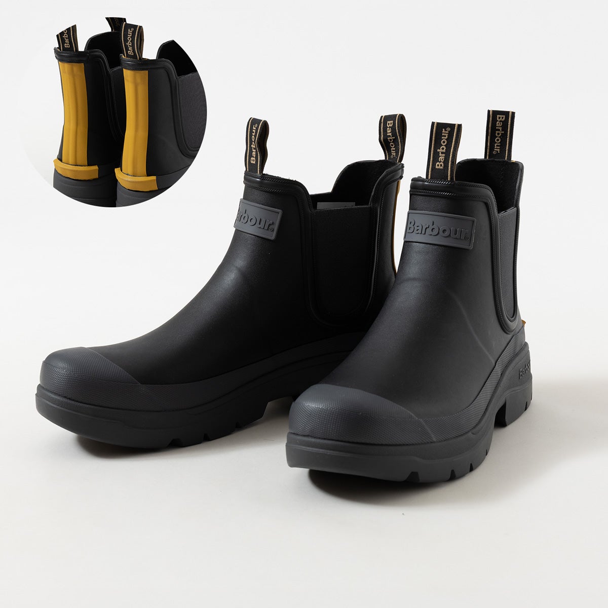 バブアー ニンバス サイドゴア ショート レインブーツ Barbour MRF0028