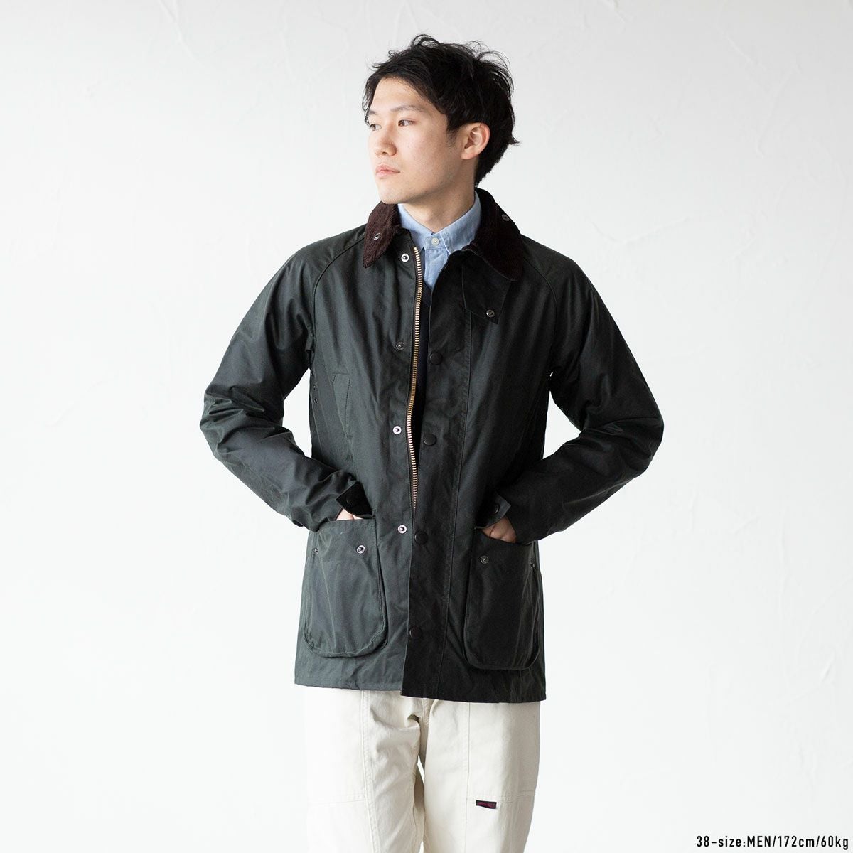バブアー ビデイル SL ワックス ジャケット MWX1758 メンズ スリム
