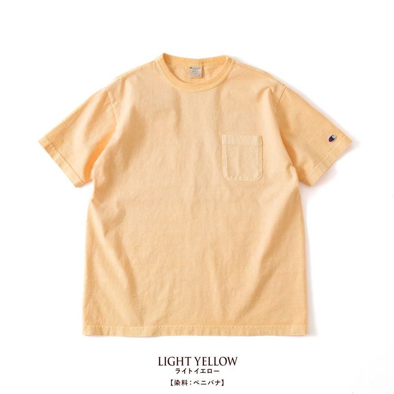 チャンピオン T1011 ポケット Tシャツ champion C5-X306 後染め 天然