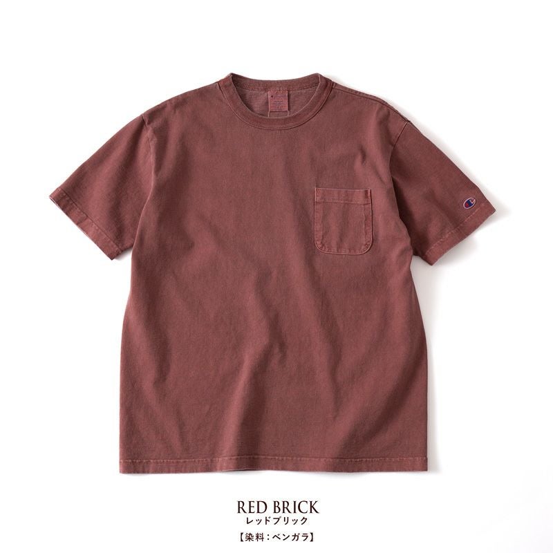 チャンピオン T1011 ポケット Tシャツ champion C5-X306 後染め 天然