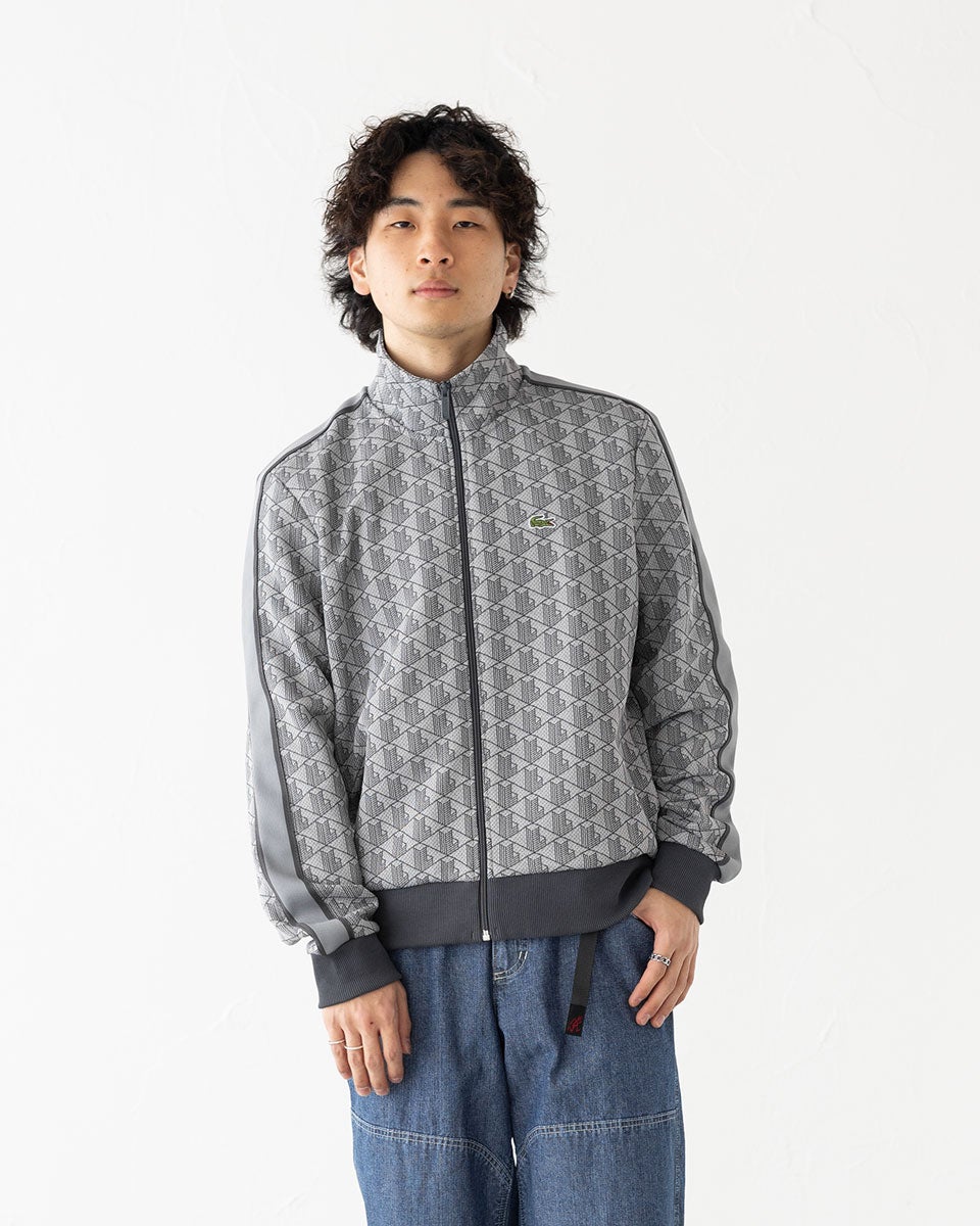ラコステ LACOSTE ジャージ モノグラム ジャカード トラックジャケット