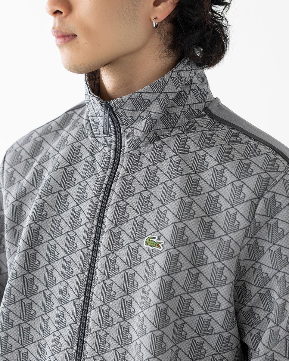 Lacoste ラコステ　モノグラム　袋付 ラコステ LACOSTE ジャージ モノグラム ジャカード トラックジャケット