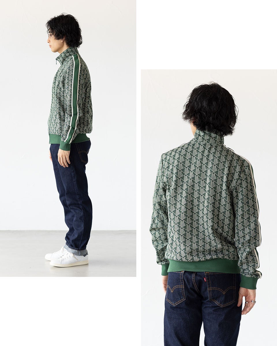 ラコステ LACOSTE ジャージ モノグラム ジャカード トラックジャケット
