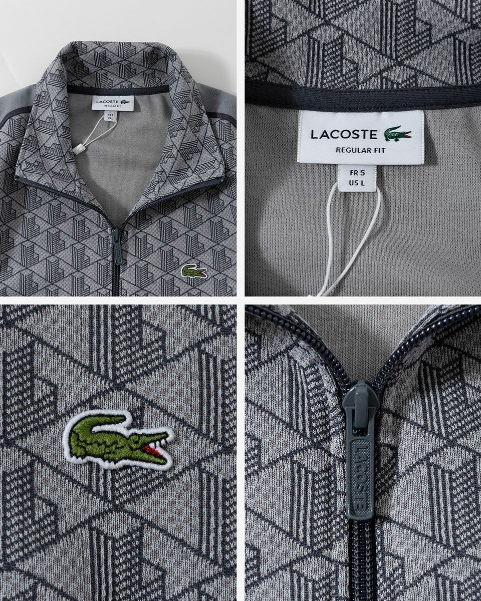 ラコステ LACOSTE ジャージ モノグラム ジャカード トラックジャケット