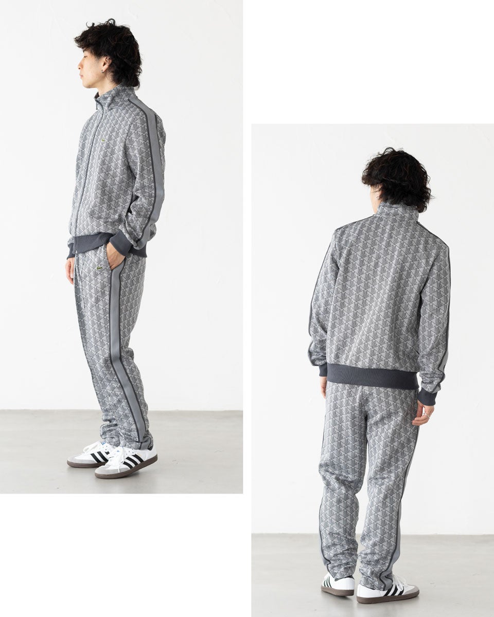 ラコステ LACOSTE ジャージ モノグラム 上下組 トラックジャケット