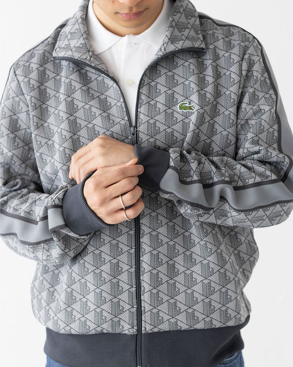 ラコステ LACOSTE ジャージ モノグラム 上下組 トラックジャケット