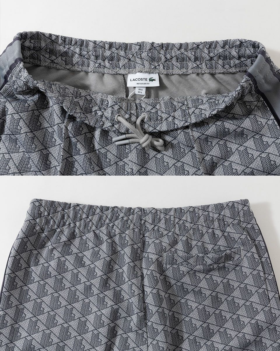 ずー　LACOSTE モノグラム トラックジャケット&パンツ 総柄 LACOSTE（ラコステ） ジャージ モノグラム 上下組 トラックジャケット