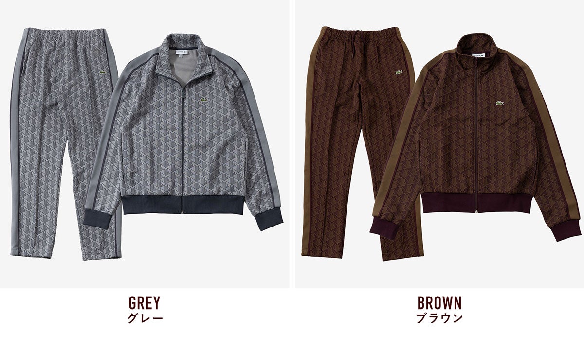 ラコステ ジャージ 上下組 モノグラム ジャカード LACOSTE トラック