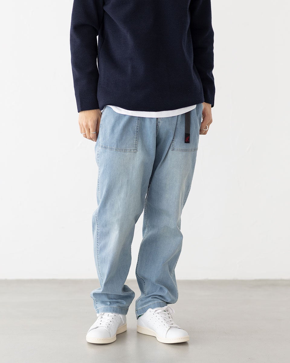 グラミチ ストレッチ デニム ルーズテーパード リッジパンツ Gramicci