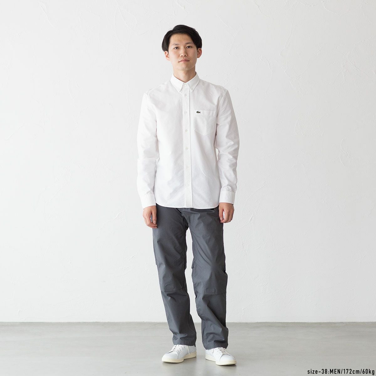 ラコステ オックスフォード ボタンダウンシャツ LACOSTE CH6372-10